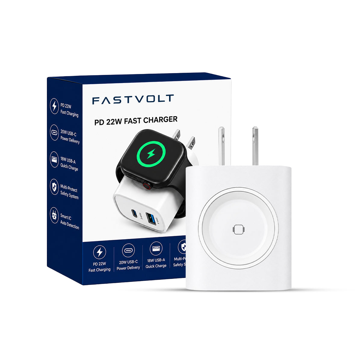 3-in-1 Magnetic Wireless Cordless PD USB-C Wall Charger
