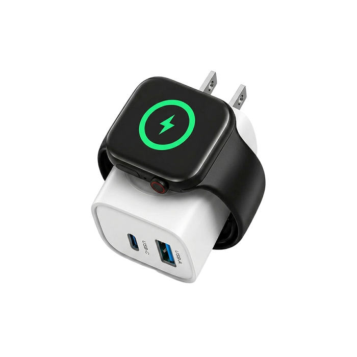 3-in-1 Magnetic Wireless Cordless PD USB-C Wall Charger