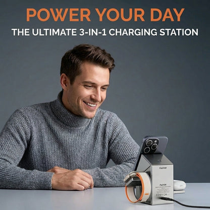 FastVolt™ - 3 In 1 Magnetic Wireless Charger