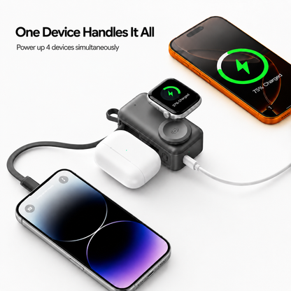 FastVolt™ 5-in-1 Magnetic Wireless Power Bank