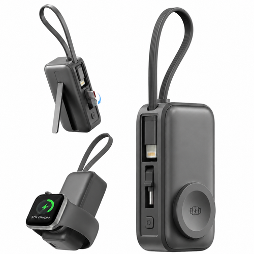 FastVolt™ 5-in-1 Magnetic Wireless Power Bank