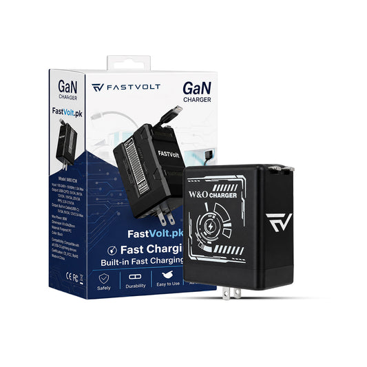 FastVolt 2-in-1 Retractable Fast GaN Charger Cable U