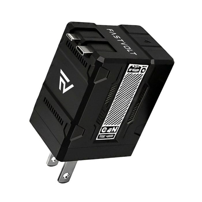 FastVolt 2-in-1 Retractable Fast GaN Charger Cable U