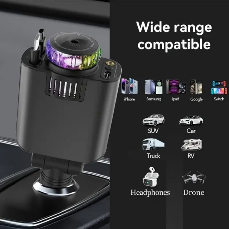 FastVolt™ - 5 in 1 Retractable Car Charger