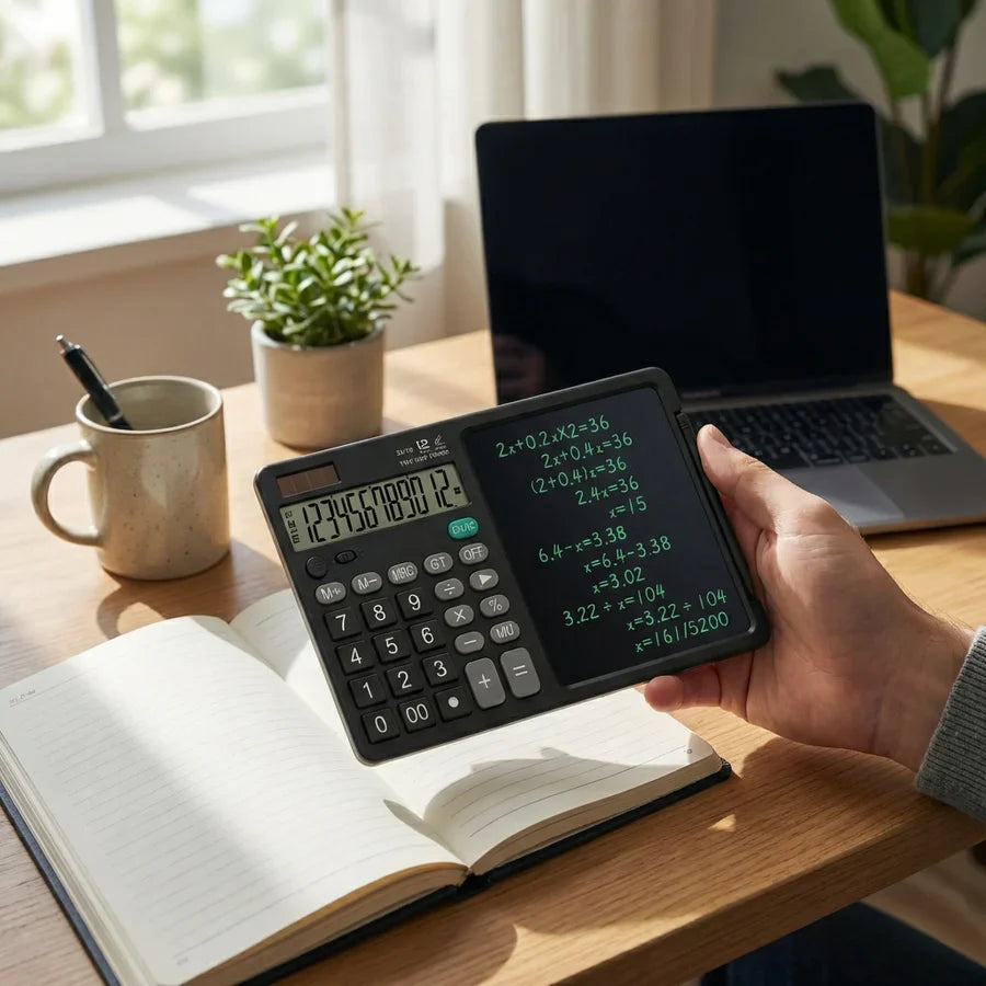 FastVolt™ - 2 In 1 Calculator & Writing Pad