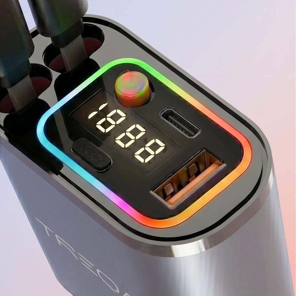 FastVolt™ - 4 In 1 Retractable Car Charger